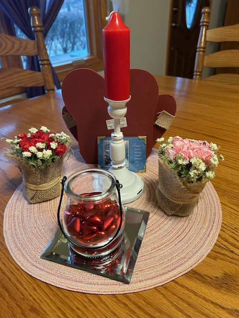 valentine centerpiece